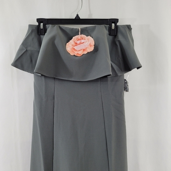 SMYM Monaco Ruffle Overlay Trumpet Gown - Picture 3 of 8